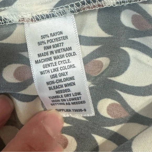 Worthington Short Sleeve Blouse - Picture 7 of 7